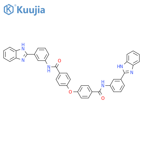 N-3-(1H-1,3-benzodiazol-2-yl)phenyl-4-(4-{3-(1H-1,3-benzodiazol-2-yl)phenylcarbamoyl}phenoxy)benzamide structure