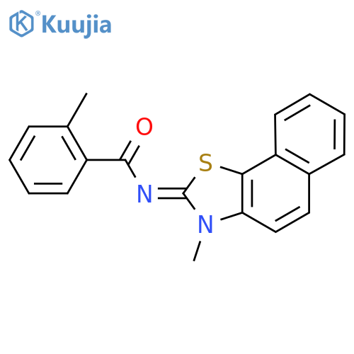 2-methyl-N-(2E)-3-methyl-2H,3H-naphtho2,1-d1,3thiazol-2-ylidenebenzamide structure