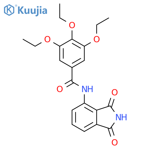 N-(1,3-dioxo-2,3-dihydro-1H-isoindol-4-yl)-3,4,5-triethoxybenzamide structure