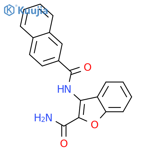 2-BENZOFURANCARBOXAMIDE, 3-[(2-NAPHTHALENYLCARBONYL)AMINO]- structure