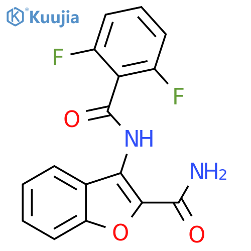 3-(2,6-difluorobenzamido)-1-benzofuran-2-carboxamide structure