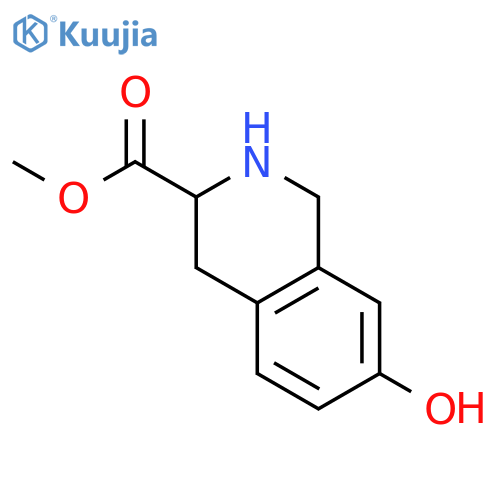 methyl (3S)-7-hydroxy-1,2,3,4-tetrahydroisoquinoline-3-carboxylate structure