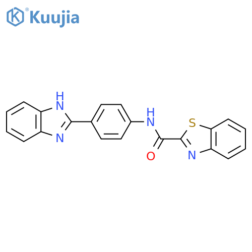 N-4-(1H-1,3-benzodiazol-2-yl)phenyl-1,3-benzothiazole-2-carboxamide structure