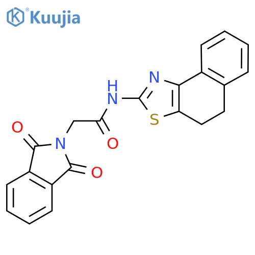 2-(1,3-dioxo-2,3-dihydro-1H-isoindol-2-yl)-N-{4H,5H-naphtho1,2-d1,3thiazol-2-yl}acetamide structure