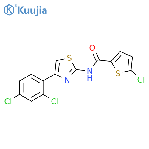5-chloro-N-4-(2,4-dichlorophenyl)-1,3-thiazol-2-ylthiophene-2-carboxamide structure