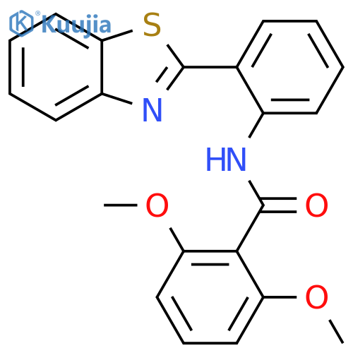 N-2-(1,3-benzothiazol-2-yl)phenyl-2,6-dimethoxybenzamide structure