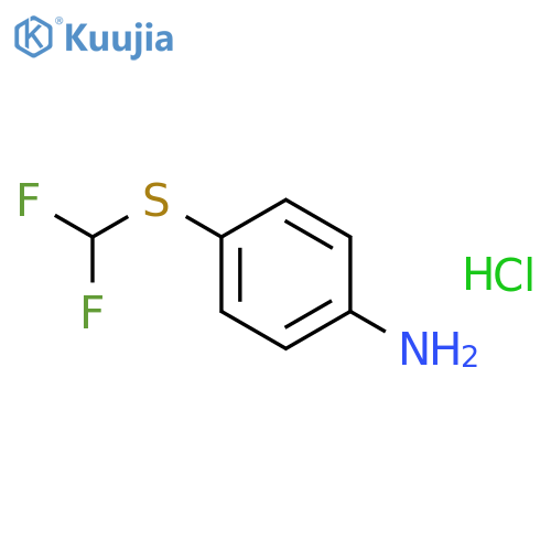 4-(Difluoromethyl)sulfanylaniline Hydrochloride structure