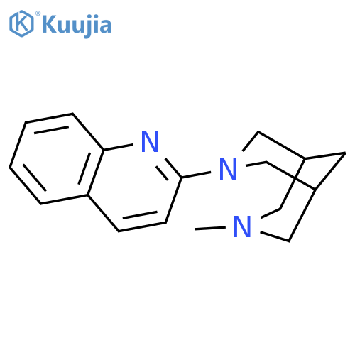 3,7-DIAZABICYCLO[3.3.1]NONANE, 7-METHYL-3-(2-QUINOLINYL)- structure