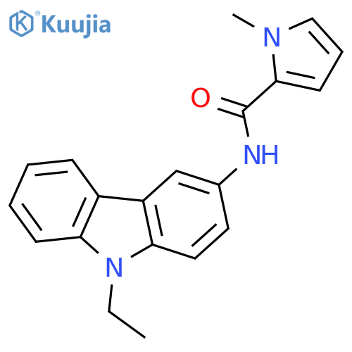 1H-Pyrrole-2-carboxamide, N-(9-ethyl-9H-carbazol-3-yl)-1-methyl- structure