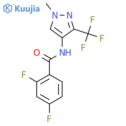 2,4-DIFLUORO-N-[1-METHYL-3-(TRIFLUOROMETHYL)-1H-PYRAZOL-4-YL]BENZENECARBOXAMIDE structure