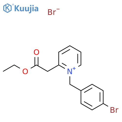 1-(4-Bromobenzyl)-2-(2-ethoxy-2-oxoethyl)pyridinium bromide structure