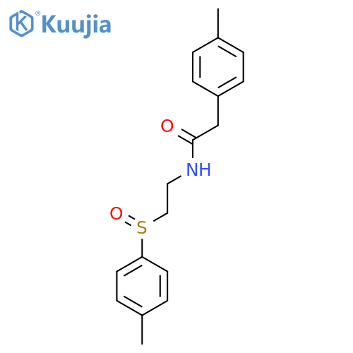 2-(4-Methylphenyl)-N-(2-((4-methylphenyl)sulfinyl)ethyl)acetamide structure