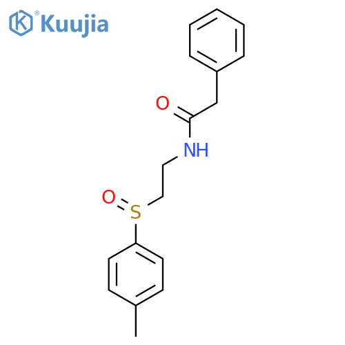 N-(2-[(4-METHYLPHENYL)SULFINYL]ETHYL)-2-PHENYLACETAMIDE structure