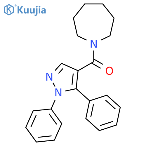 Azepan-1-yl-(1,5-diphenylpyrazol-4-yl)methanone structure