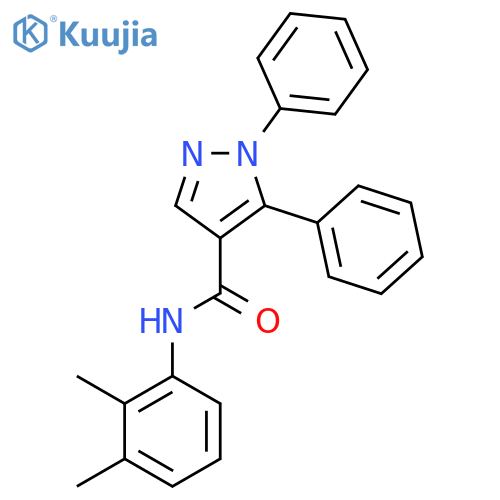 N-(2,3-dimethylphenyl)-1,5-diphenyl-1H-pyrazole-4-carboxamide structure