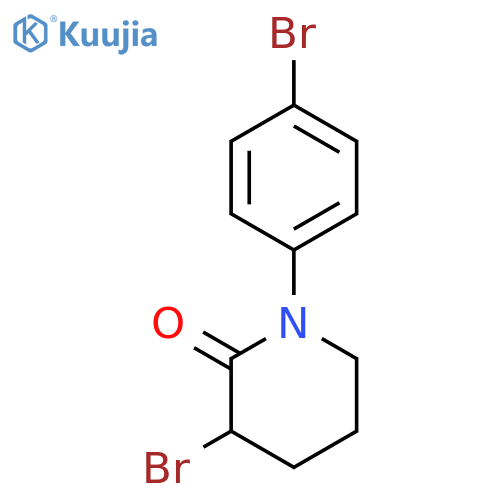 2-Piperidinone, 3-bromo-1-(4-bromophenyl)- structure