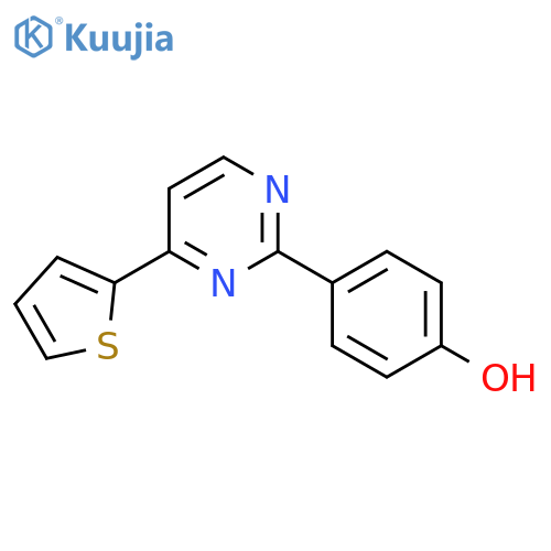 4-[4-(2-Thienyl)-2-pyrimidinyl]benzenol structure