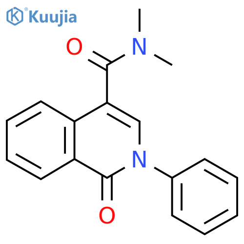 N,N-Dimethyl-1-oxo-2-phenyl-1,2-dihydro-4-isoquinolinecarboxamide structure