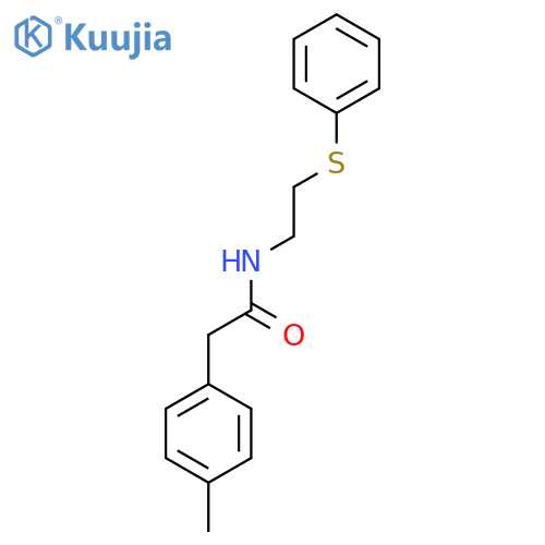 2-(4-Methylphenyl)-N-[2-(phenylsulfanyl)ethyl]acetamide structure