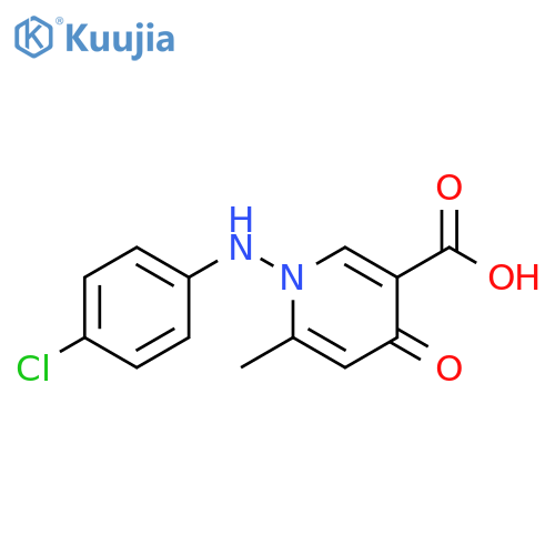 1-(4-CHLOROANILINO)-6-METHYL-4-OXO-1,4-DIHYDRO-3-PYRIDINECARBOXYLIC ACID structure