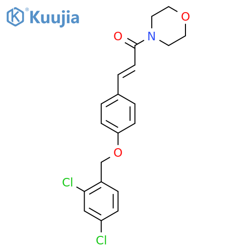 (E)-3-(4-[(2,4-DICHLOROBENZYL)OXY]PHENYL)-1-MORPHOLINO-2-PROPEN-1-ONE structure