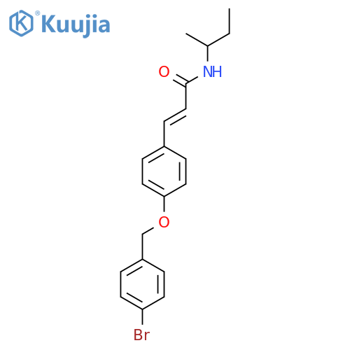 (E)-3-(4-[(4-BROMOBENZYL)OXY]PHENYL)-N-(SEC-BUTYL)-2-PROPENAMIDE structure