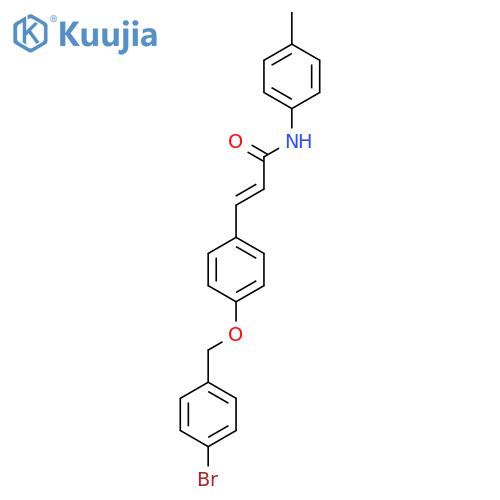 (E)-3-{4-[(4-Bromobenzyl)oxy]phenyl}-N-(4-methylphenyl)-2-propenamide structure