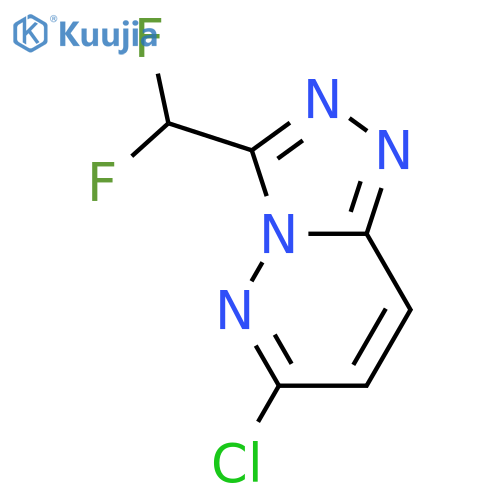 6-chloro-3-(difluoromethyl)-[1,2,4]triazolo[4,3-b]pyridazine structure