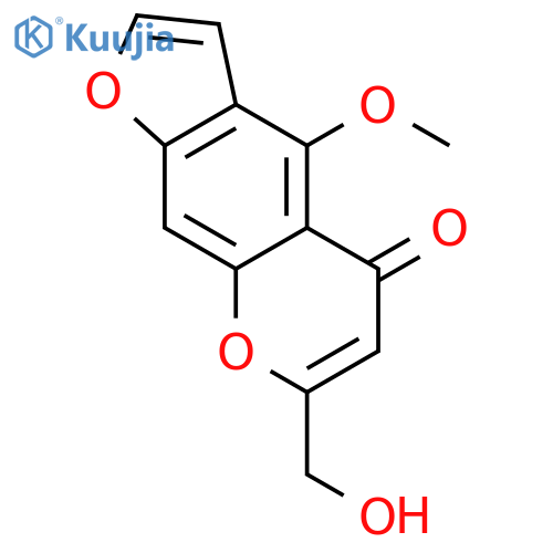 7-(hydroxymethyl)-4-methoxy-5H-furo[3,2-g]chromen-5-one structure