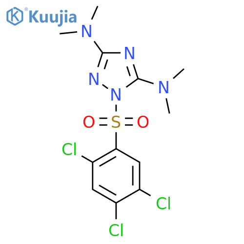 N-(3-(Dimethylamino)-1-((2,4,5-trichlorophenyl)sulfonyl)-1H-1,2,4-triazol-5-yl)-N,N-dimethylamine structure