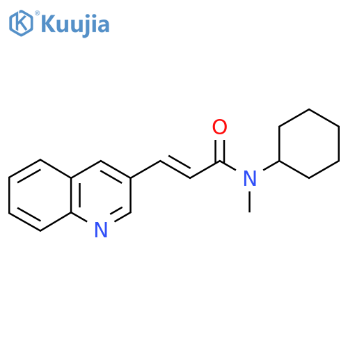 (E)-N-CYCLOHEXYL-N-METHYL-3-(3-QUINOLINYL)-2-PROPENAMIDE structure