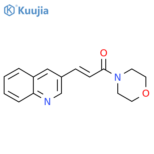 (E)-1-Morpholino-3-(3-quinolinyl)-2-propen-1-one structure
