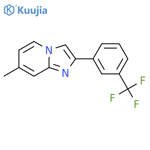 7-Methyl-2-[3-(trifluoromethyl)phenyl]imidazo[1,2-a]pyridine structure