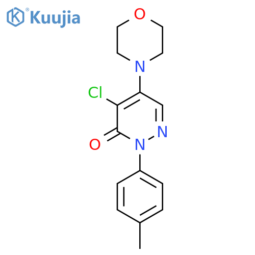 4-Chloro-2-(4-methylphenyl)-5-morpholino-3(2H)-pyridazinone structure