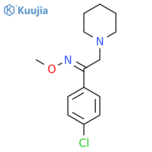 1-(4-CHLOROPHENYL)-2-PIPERIDINO-1-ETHANONE O-METHYLOXIME structure