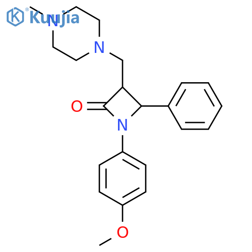 1-(4-METHOXYPHENYL)-3-[(4-METHYLPIPERAZINO)METHYL]-4-PHENYL-2-AZETANONE structure