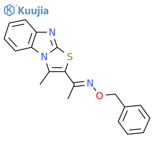 1-(3-methyl[1,3]thiazolo[3,2-a][1,3]benzimidazol-2-yl)-1-ethanone O-benzyloxime structure