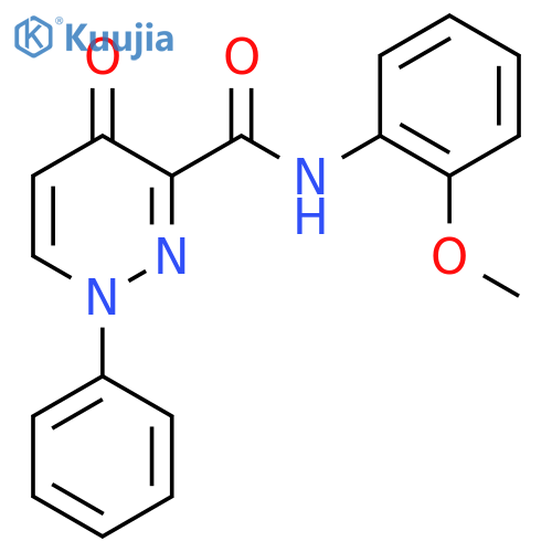 N-(2-Methoxyphenyl)-4-oxo-1-phenyl-1,4-dihydropyridazine-3-carboxamide structure