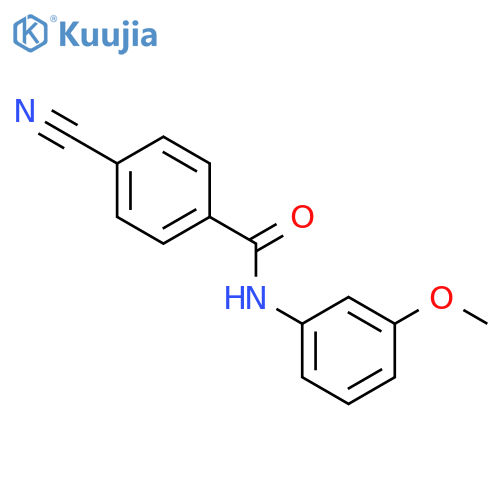 Benzamide, 4-cyano-N-(3-methoxyphenyl)- (9CI) structure
