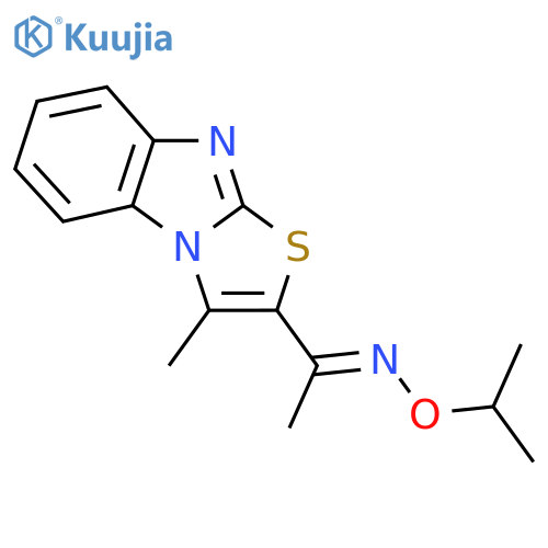 1-(3-Methyl[1,3]thiazolo[3,2-a][1,3]benzimidazol-2-yl)-1-ethanone O-isopropyloxime structure