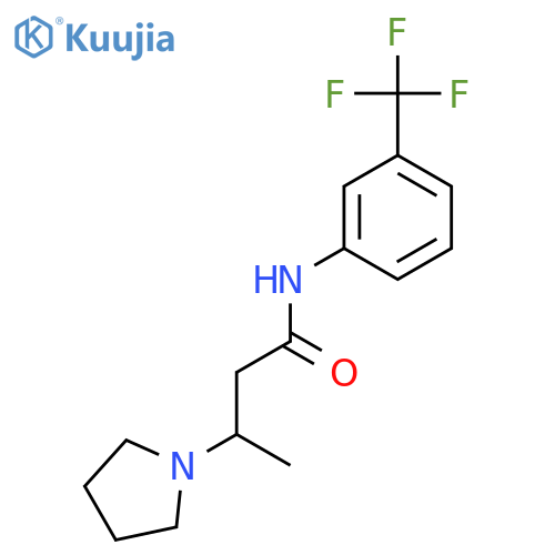 3-(1-PYRROLIDINYL)-N-[3-(TRIFLUOROMETHYL)PHENYL]BUTANAMIDE structure