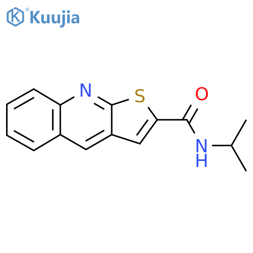 N-isopropylthieno[2,3-b]quinoline-2-carboxamide structure