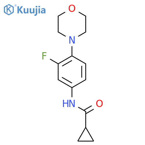 N-(3-FLUORO-4-MORPHOLINOPHENYL)CYCLOPROPANECARBOXAMIDE structure