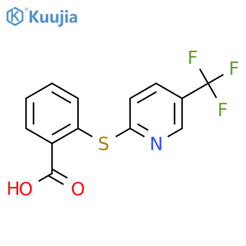 2-[5-(trifluoromethyl)pyridin-2-yl]sulfanylbenzoic Acid structure