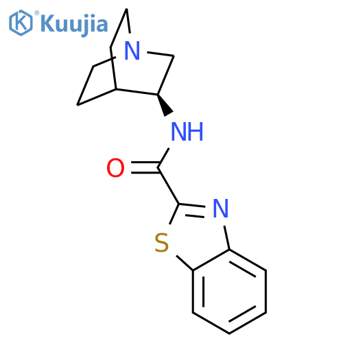 2-BENZOTHIAZOLECARBOXAMIDE, N-(3S)-1-AZABICYCLO[2.2.2]OCT-3-YL- structure