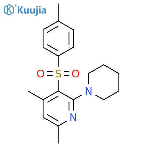 4,6-DIMETHYL-2-PIPERIDINO-3-PYRIDINYL 4-METHYLPHENYL SULFONE structure