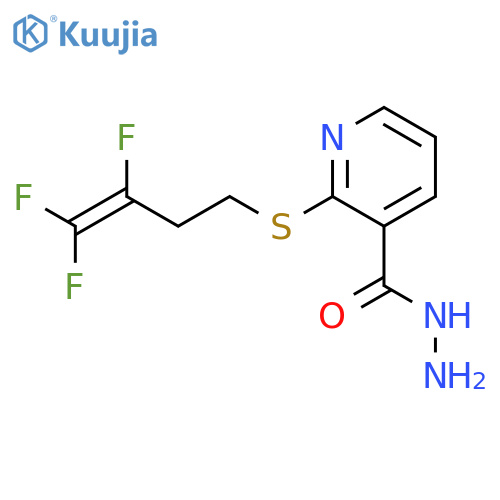 2-[(3,4,4-Trifluoro-3-butenyl)sulfanyl]-nicotinohydrazide structure