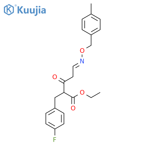 ETHYL 2-(4-FLUOROBENZYL)-5-([(4-METHYLBENZYL)OXY]IMINO)-3-OXOPENTANOATE structure
