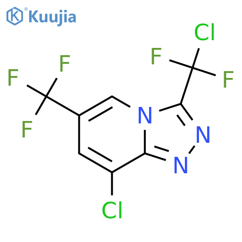 8-CHLORO-3-[CHLORO(DIFLUORO)METHYL]-6-(TRIFLUOROMETHYL)[1,2,4]TRIAZOLO[4,3-A]PYRIDINE structure
