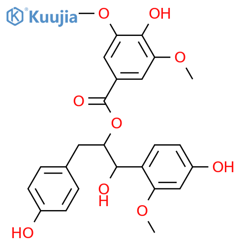 1-(2,4-Dihydroxyphenyl)-3-(4-hydroxyphenyl)-1,2-propanediol; (1R*,2S*)-form, 2'-Me ether, 2-O-(4-hydroxy-3,5-dimethoxybenzoyl) structure